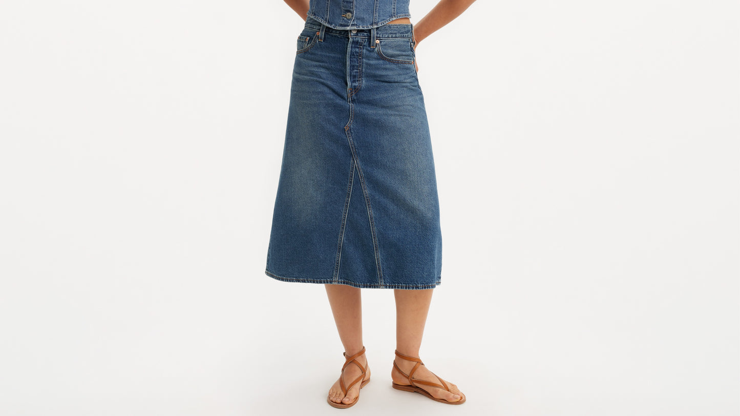 Levi's® Women's High-Rise A-Line Deconstructed Skirt