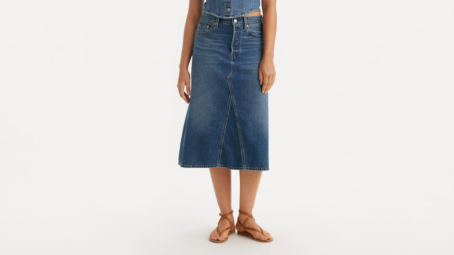 Levi's® Women's High-Rise A-Line Deconstructed Skirt