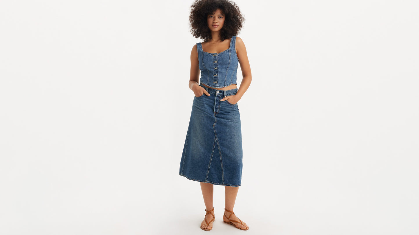 Levi's® Women's High-Rise A-Line Deconstructed Skirt