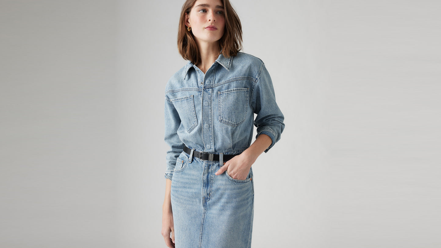 Levi's® Women's Denim Midi Shirt Dress