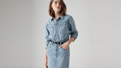 Levi's® Women's Denim Midi Shirt Dress