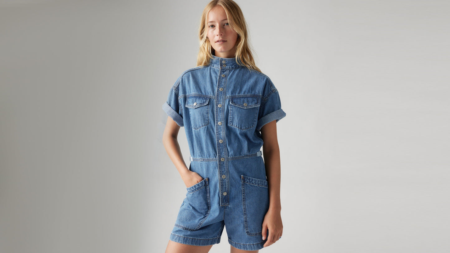 Levi's® Women's Short-Sleeve Surplus Romper