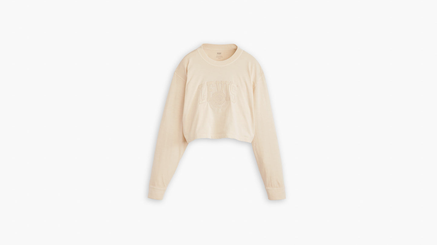 Levi's® Women's Cropped Long-Sleeve Football Tee