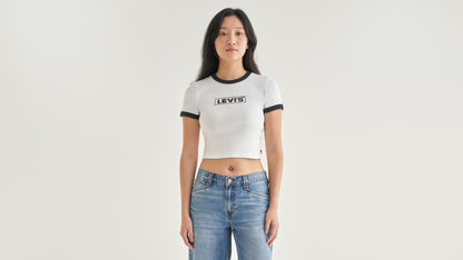 Levi's® Women's Graphic Ringer Mini T-Shirt