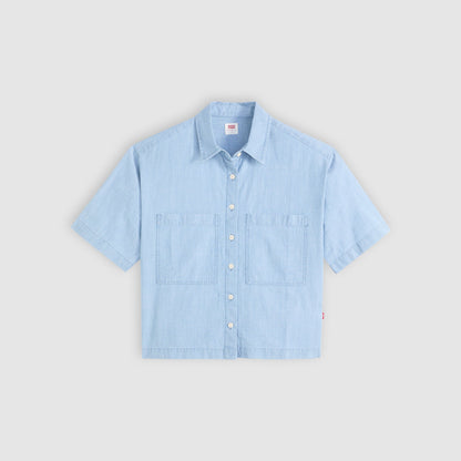Levi's® Women's Harlie Short-Sleeve Cropped Shirt